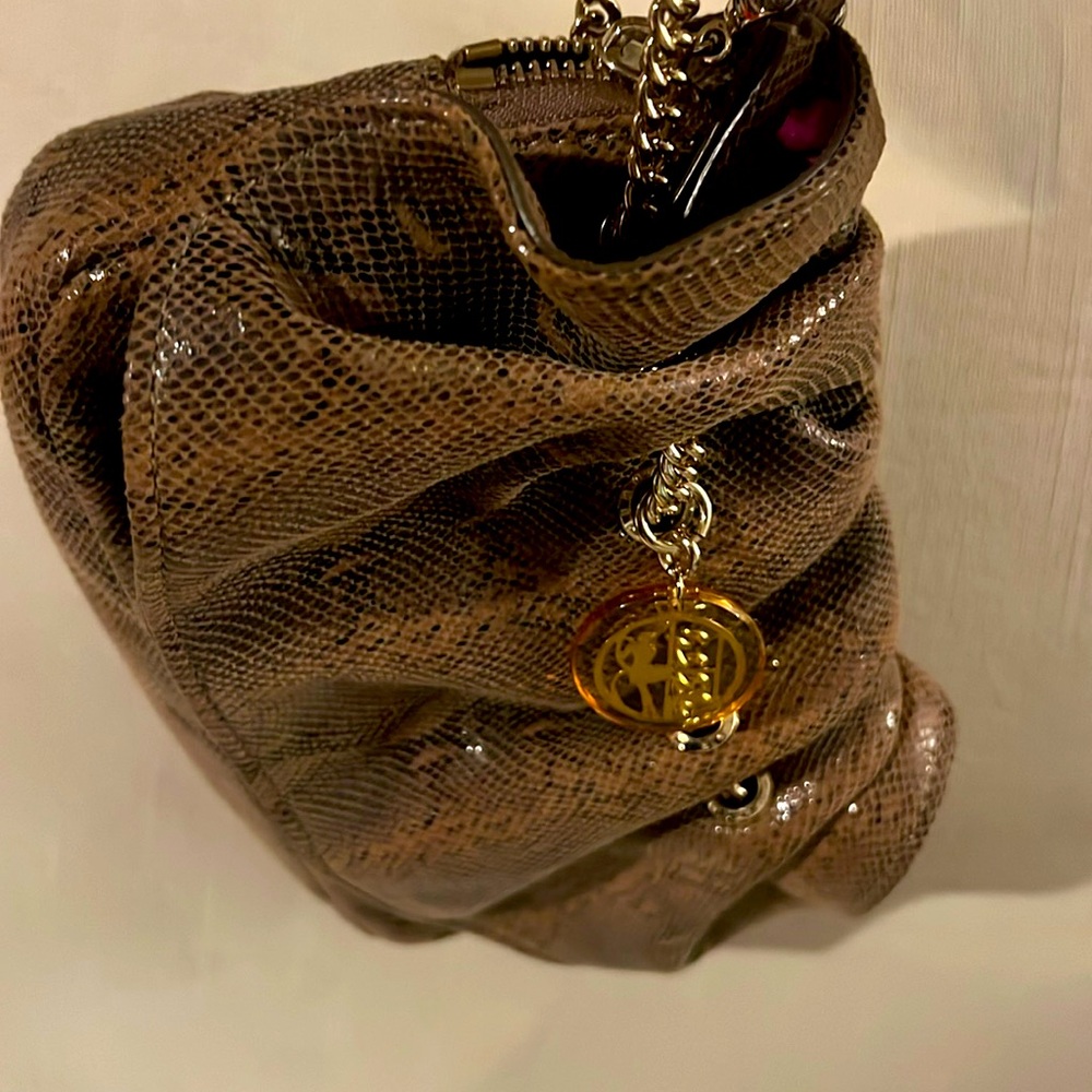 Henri Bendel Python Skin Nude/ Blush Pink wrist bag New with original dust bag .
